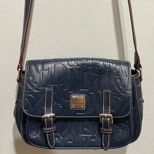 Dooney & Bourke Navy Graffica Safari Crossbody
